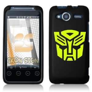 AUTOBOT Transformers   Cell Phone Graphic   1.25X 2.5 YELLOW   Vinyl 