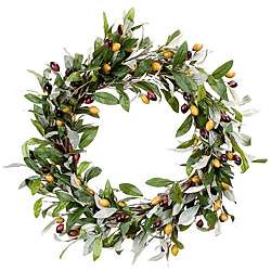 Mixed Olive Leaf Wreath  