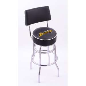 Anaheim Ducks 25 Double ring swivel bar stool with Chrome base and 