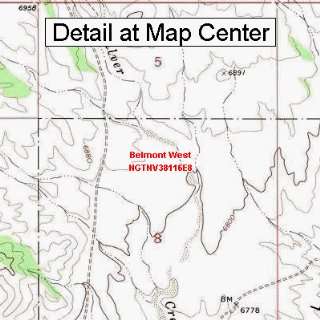   Map   Belmont West, Nevada (Folded/Waterproof)