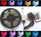 5M 5050 RGB LED Strip + Remote Controller+Power adapter  