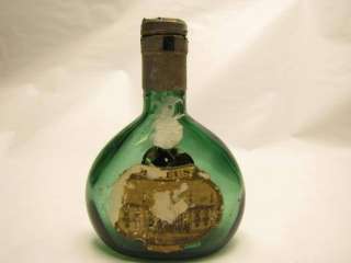 Vintage Green Glass Bottle Portugal  