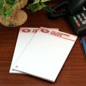 San Francisco 49ers Two Pack 5 x 8 Team Logo Notepads 