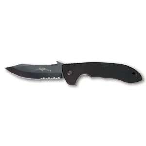  Emerson Knives Super CQC 8 Knife Black Partially Serrated 