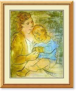 Pablo Picasso Mother and Child Framed Print  