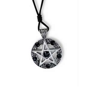 Necklace Pendant Jewelry Pentagram Pewter Silver Factory Direct 