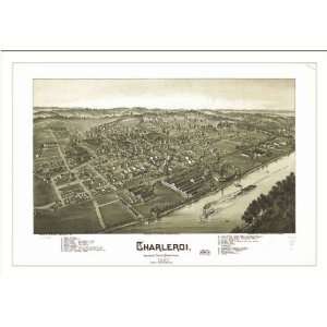  Historic Charleroi, Pennsylvania, c. 1897 (L) Panoramic 