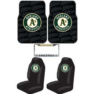   Carpet Rubber Floor Mats, Seat Covers and Chrome License Plate Frame