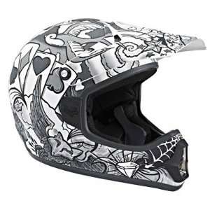  Fox Youth Tracer Pro Jr Prints Full Face Helmet Small 
