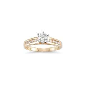  0.65 Cts Diamond Ring in 14K Yellow Gold 4.0 Jewelry