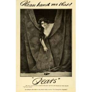  1908 Ad Pears Rose Soap Opera Theater Stage Curtain 