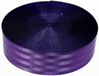 Inch 10 Yards Seat Belt Purple Polyester Heavy Webbing 