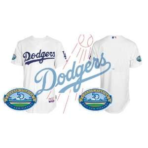    Los Angeles Dodgers Authentic MLB Jerseys BLANK WHITE Baseball 