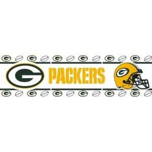  Green Bay Packers 4 Rolls   60ft Wall Paper Border Sports 