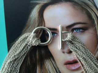 Tiffany & Co 925 10 Multi Strand Chain Open Heart Toggle Necklace 