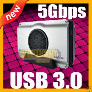 USB 3.0 External 3.5 HD Hard Drive HDD Enclosure w/Fan  