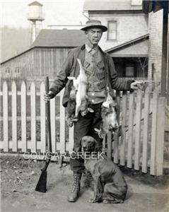 Great Image Of A Hunter Slash Farmer In Front Of His Farm ~ Four 