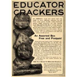   Food Co. Educator Crackers   Original Print Ad