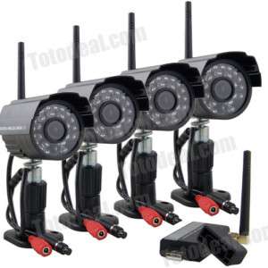 4CH Digital Wireless Outdoor Camera Security CCTV DVR  