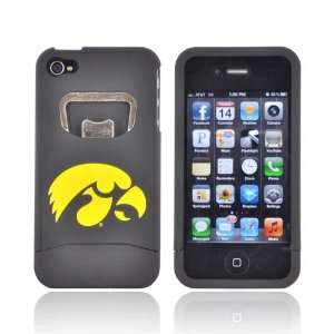  For Apple iPhone 4S 4 Yellow Iowa Hawkeyes Black Hard 