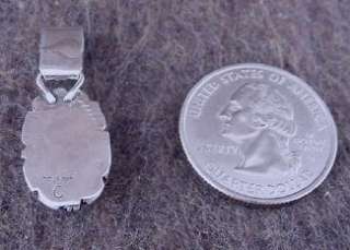 Native American Jewelry Silver Created Opal Pendant  
