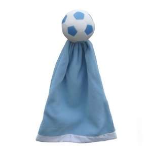  Plush Blue Colored Soccer Ball with Attached Security 