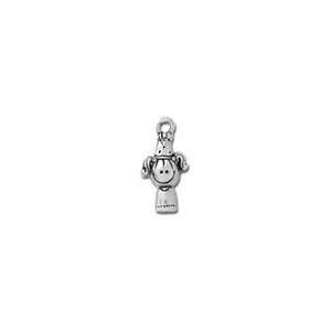  Clayvision Birthday Party Girl Charm with Hat Jewelry