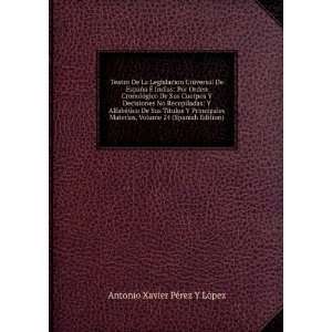   tulos Y Principales Materias, Volume 24 (Spanish Edition) Antonio