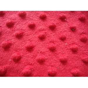  Minky Cuddle Dimple Dot Red 58 to 60 Inch Fabric By the 