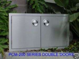 NEW USA MADE BBQ ISLAND 30 STAINLESS STEEL DOUBLE ACCESS DOORS  