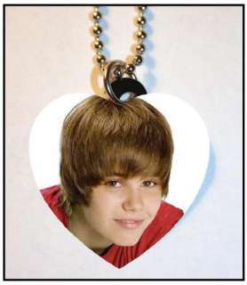 JUSTIN BIEBER #103 Photo Charm Heart Pendant Necklace  
