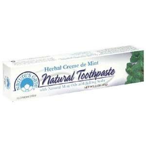 Natures Gate Natural Toothpaste, Herbal Creme de Mint, (3 oz) (85 