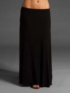   44 Whos That Lady Long Jersey Knit Maxi Floor Length Skirt Black sz S