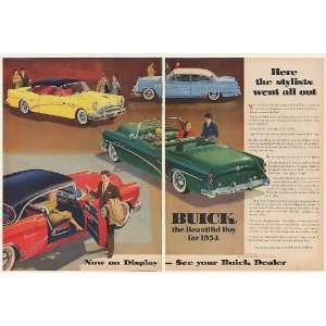 1954 Buick Special Century Super Roadmaster 2 Page Print Ad (51882 