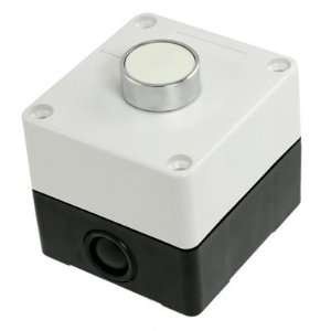 AC 240V 3A White Momentary Flat Pushbutton Switch Normally 