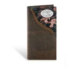  Southern Miss Leather Fence Row Camo Long Roper Wallet 