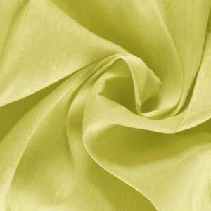  54 Wide Silk/Linen Shantung Celery Fabric By The Yard 