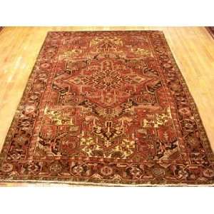    6x9 Hand Knotted Heriz Persian Rug   91x68