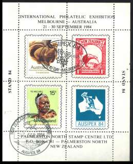 1984 New Zealand Wombat Kiwi Cinderella Stamp 154  