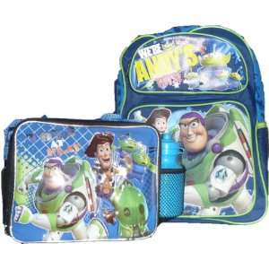   Story 3 Matching Backpack and Lunch Box with BONUS WATER BOTTLE Toys