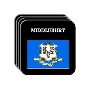 US State Flag   MIDDLEBURY, Connecticut (CT) Set of 4 Mini 