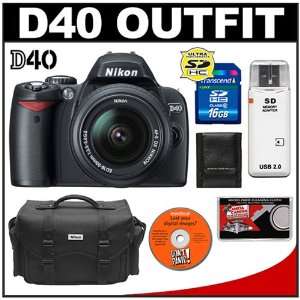  Nikon D40 Digital SLR Camera with 18 55mm II AF S DX Lens 