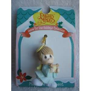 Precious Moments Boy Angel Miniature Ornament   Home for the Holidays 