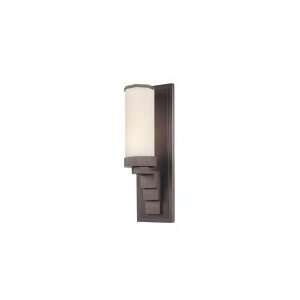Sonneman 1835.24 Scala 1 Light Wall Sconce in Rubbed Bronze with Opal 