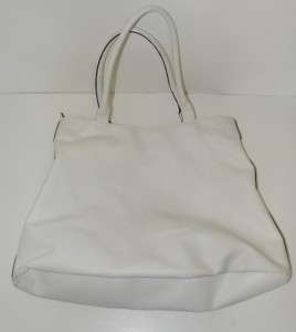   SEQUINED STYLE & CO WHITE EXTRA LARGE PVC HOBO BAG ST TROPEZ  