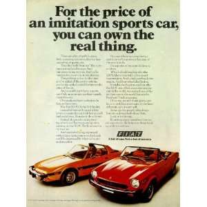  1976 Fiat X1/9 Advertisement (Color) 