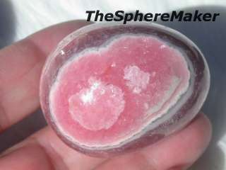 Siaz 1.75 RHODOCHROSITE EGG PINK POLISHED GEM CRYSTAL ball sphere 
