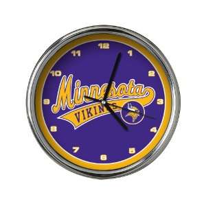  Minnesota Vikings Chrome Clock