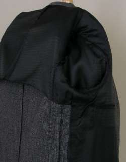 Foreman & Clark Vintage Vtg Tweed Sport Coat Full Canvas Gray Wool 38R 