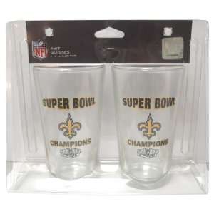  Boelter Pint Glass 2 pack   Super Bowl 44 Champs   New 